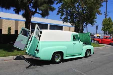 Ford Panel - white, ford, classic, aqua