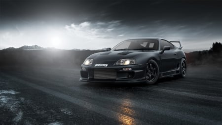 Toyota Supra - toyota supra, drive, wheel, car