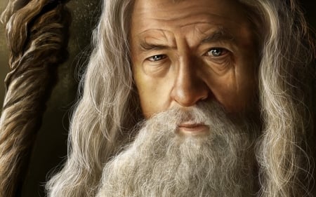 Gandalf - lord of the rings, actor, fantasy, white, wizard, movie, man, Ian McKellen