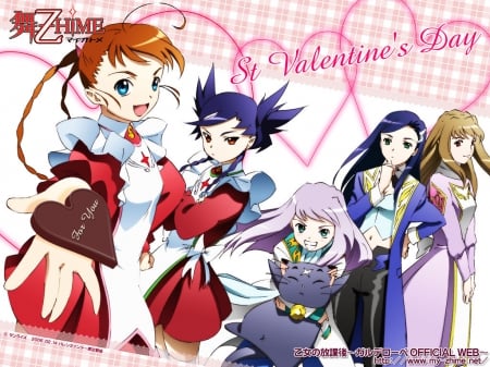 valentine girls - girls, love, vlentine, nice