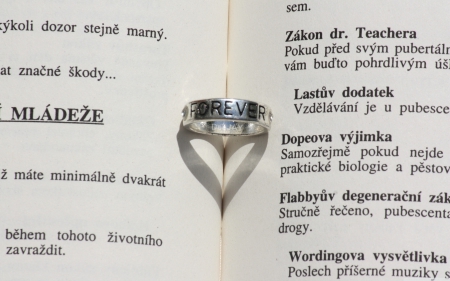 Forever - abstract, heart, forever, photography, book, ring, words, love