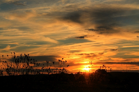 *** Sunset *** - nature, sky, dark, beautiful, sunset