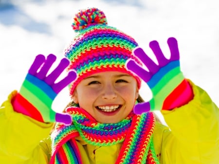 *** Happy winter girl *** - girl, winter, people, happy