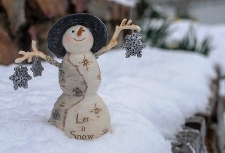 *** Happy Holidays *** - snowman, holidays, snow, happy