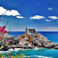 church of san pietro on a point in porto venere