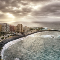 puerto de la cruz on tenerife island spain