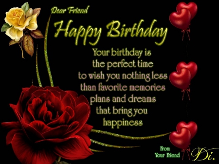 HAPPY BIRTHDAY DEAR VIVVY - FRIENDS, CREATION, BIRTHDAY, HAPPY