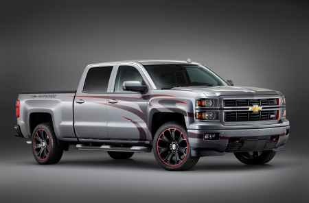 Tony Stewart Silverado Concept - bowtie, truck, gm, 2014