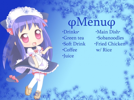 nice menu - anime, neko, cute, girl