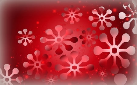 â—•Red Snowflakesâ—•  - winter, snowflakes, lovely, creative pre-made, holidays, abstract, vector art, red snowflakes, cool, red, beautiful, digital art, softness beauty, colors