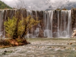 gorgeous waterfall in lijiang china