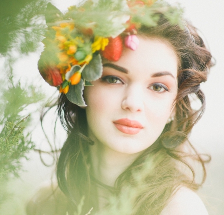 â™¥ - flowers, models, fashion, green