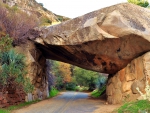 rocks road tunnel in sequoia nationl park