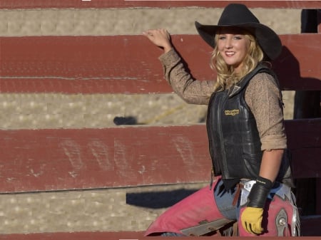 Cowgirl - women, female, actors, beautiful, hats, fashion, models, western, girls, cowgirl, style, rodeo, rope, walls, country, gloves