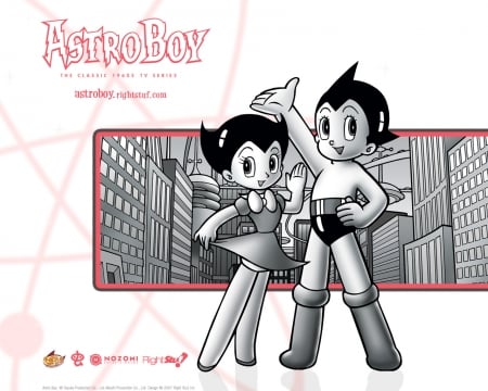 Astroboy - tezuka osamu, tetsuwan atom, uran, astroboy, 1960s, anime