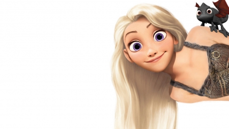 Rapunzel as Daenerys - game of thrones, rapunzel, vmhenson, khaleesi, daenerys, targaryen, disney, tangled