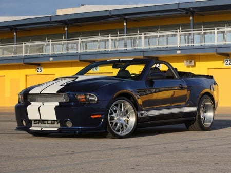 GT 350 Widebody - ford, mustang, white stripes, 2012