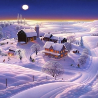 Beautiful winter landscape