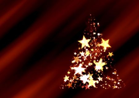 Christmas Magic! - stars, christmas, red, magic