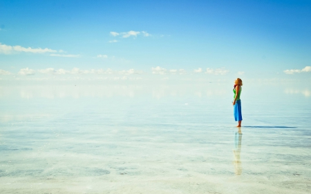 Clear SKy - sky, clear, women, model