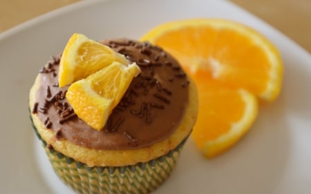 Cupcake - food, Cupcake, orange, cheese