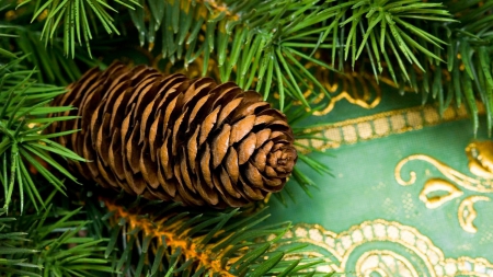 Fresh fir cone♥ - fresh, green, fragrance, ornament, pine cone