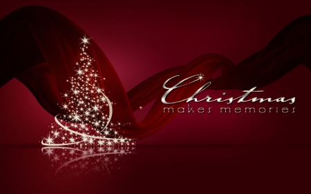 Christmas Makes Memories!♥ - memories, sparkle, christmas tree, beautiful, red, lights