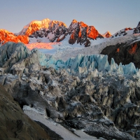 Sunset on Mount Tasman/Fox Glacier, New Zealand