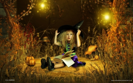 Bedtime Story - story, girl, fantasy, abstract