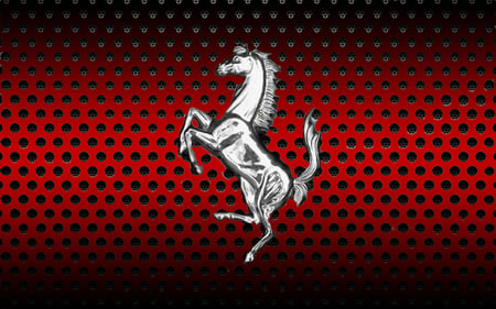 Silver Ferrari Fade - black, cars, logo, red, fade, photoshop, ferrari