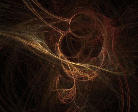 Wispy - fractal, brown, autumn, fall, abstract, lines, 3d, cg