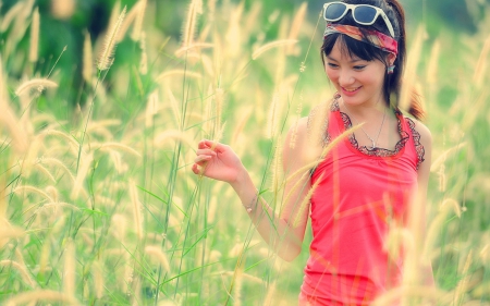 Women - oriental, lady, women, hair