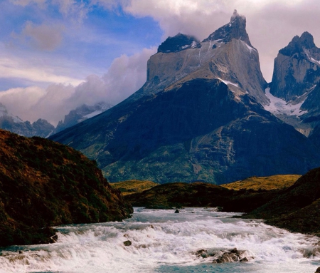 Mountains - Mountains, Water, Wilderness, Scenery