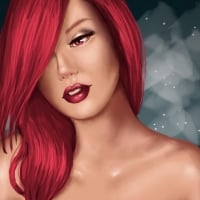 Girl art redhead