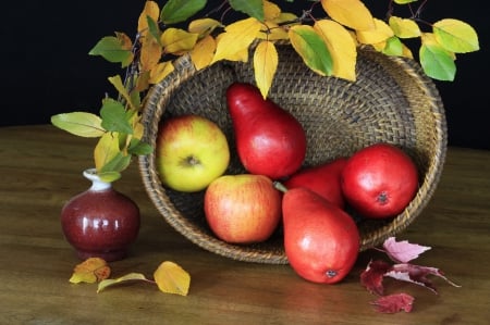 *** Still life *** - fresh, apples, fruits, food, nature, pears