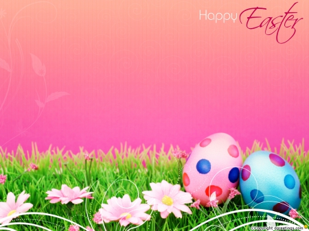 Easter - holiday, easter, egg, pink