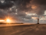 lighthouse sunset