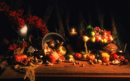 Autumn Riches - Autumn, Fruits, Nature, Food, Spices