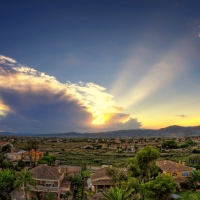 wonderful view over castellon spain