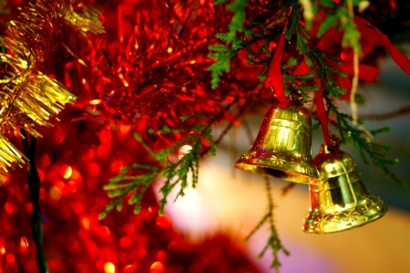 MERRY CHRISTMAS - christmas, bells, holidays, decoration