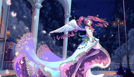 ~Beautiful Angel~ - angel, beautiful, wings, anime, dress