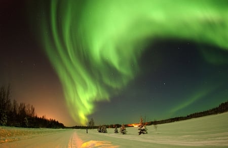 Amazing Aurora! - nature, sky, aurora, alaska