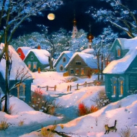 Winter village