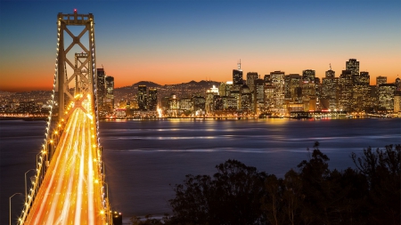 San Francisco - fun, skyscrapers, architecture, bridge