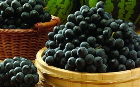 Grapes - grapes, grape, food, nice, photo, fruits, healthy, dark