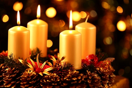 MERRY CHRISTMAS - christmas, candles, light, holiday