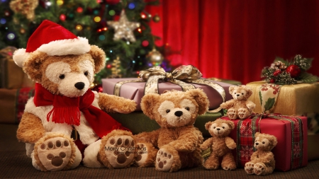 Christmas Bears - ornaments, teddies, decoration, gifts