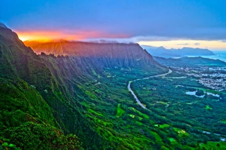 Mountains of Hawaii - volcanoes, scenery, island, hawaii, polynesia, islands, tropical, exotic, hawaiian, paradise, mountains