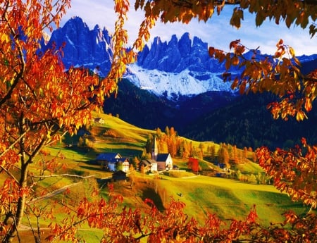 Fall Season - mountains, autumn, landscape, trees