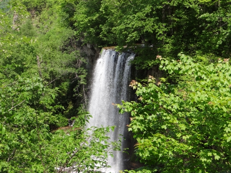 Falling Springs Waterfall, Virginia - virginia, nature, falling springs, waterfall